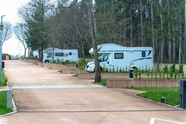 RVs in an RV park