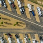 Aerial View of an Small RV Park Layout