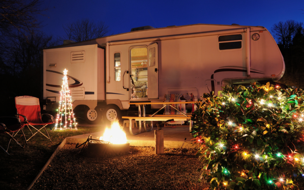 RV park seasonal events - winter