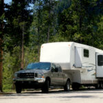 Camper Trailer In Yellowstone