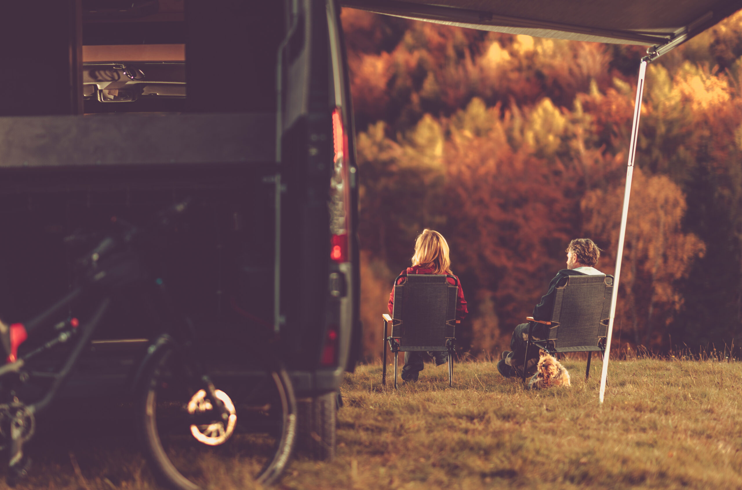 Couple in long-term campground