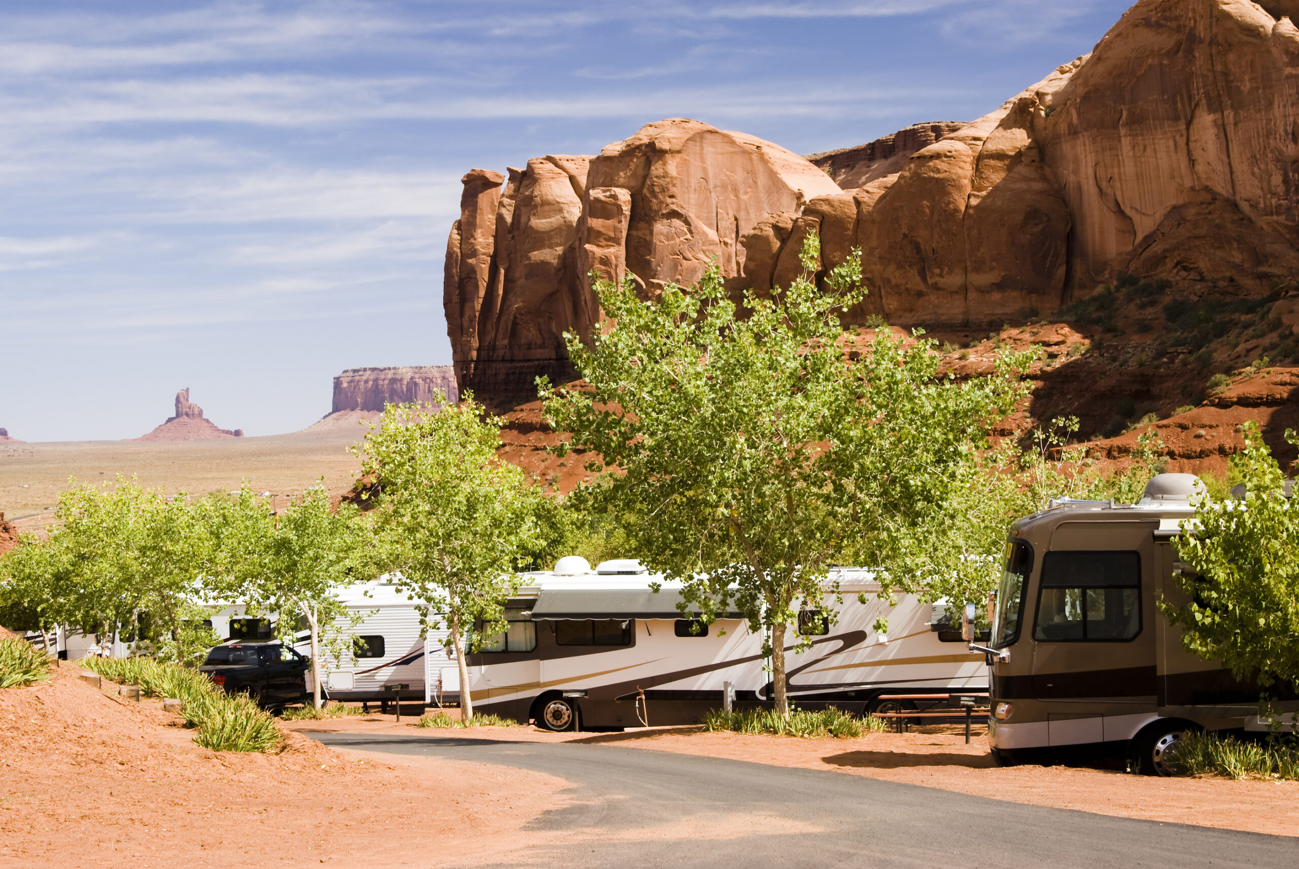 long-term camping in Monument Valley, Arizona