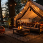 a glamping site using reservations software