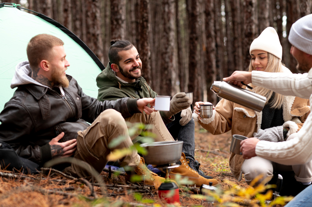 a group of friends enjoying their stay thanks to multiple booking sites 