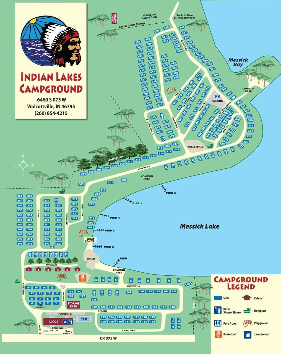 Indian Lakes Campground Wolcottville In Map ?1487363984