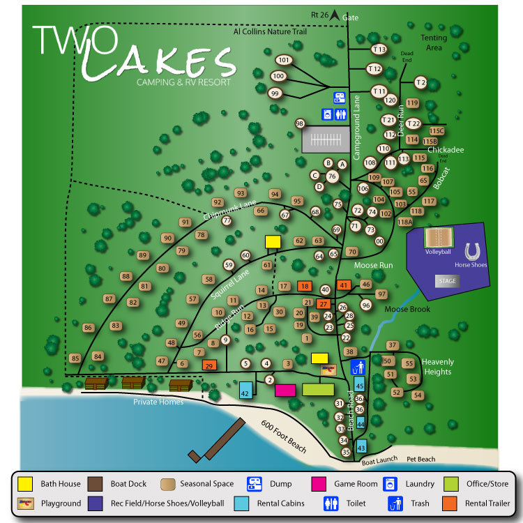 Monument Lake Campground Map