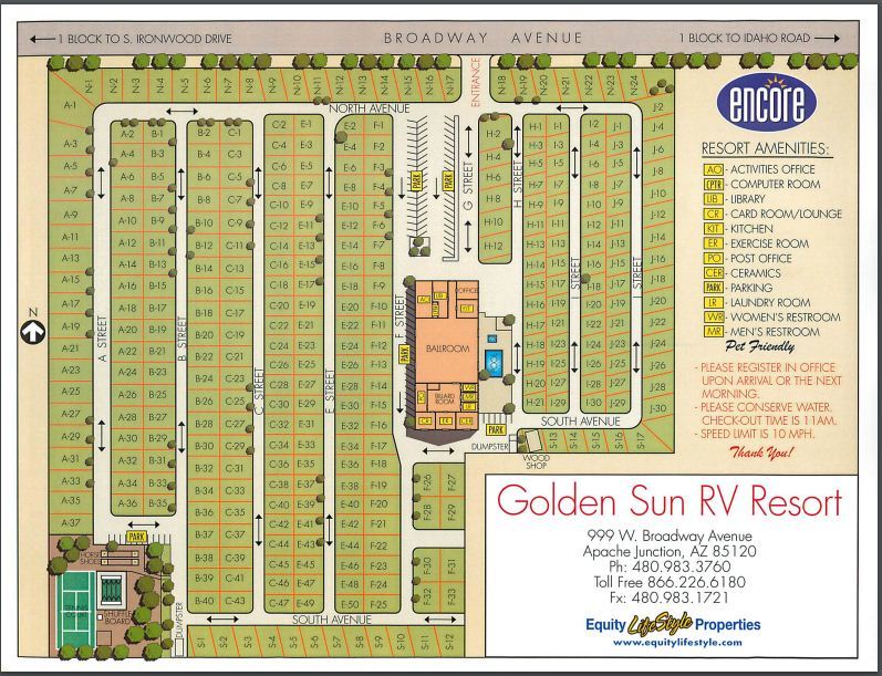 Golden Sun Rv Resort - 3 Photos - Apache Junction, Az - Roverpass