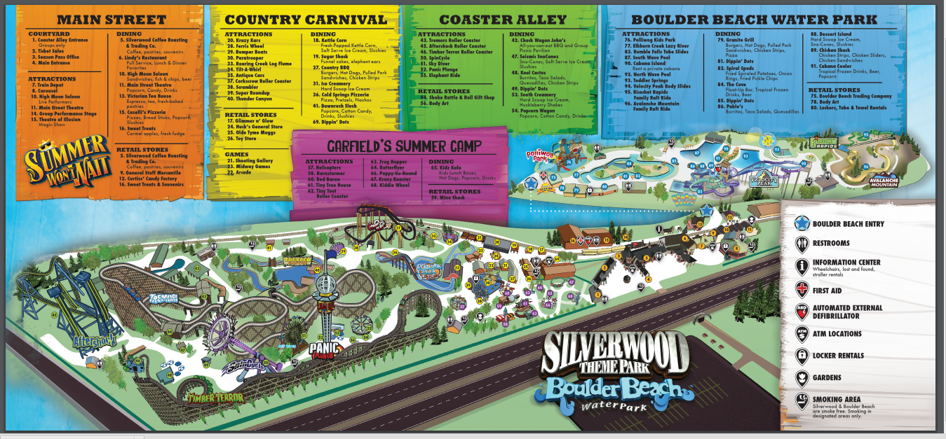 Silverwood RV Park Map