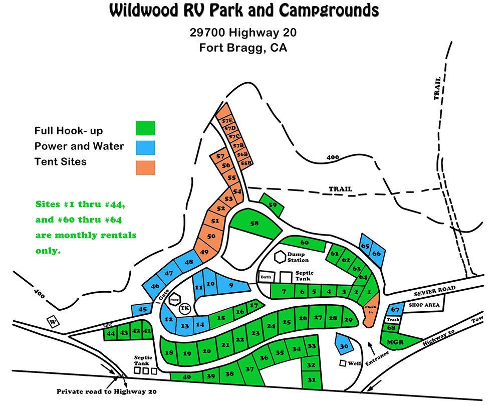 Wildwood State Park Campground Map