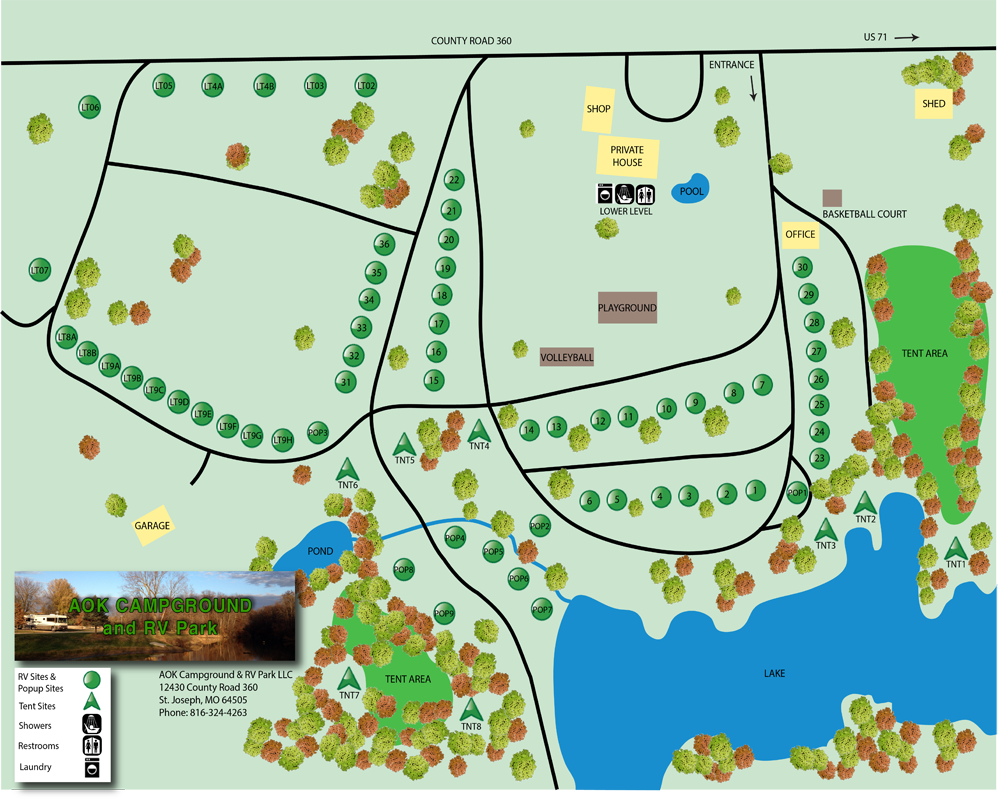 Branson View Campground Map