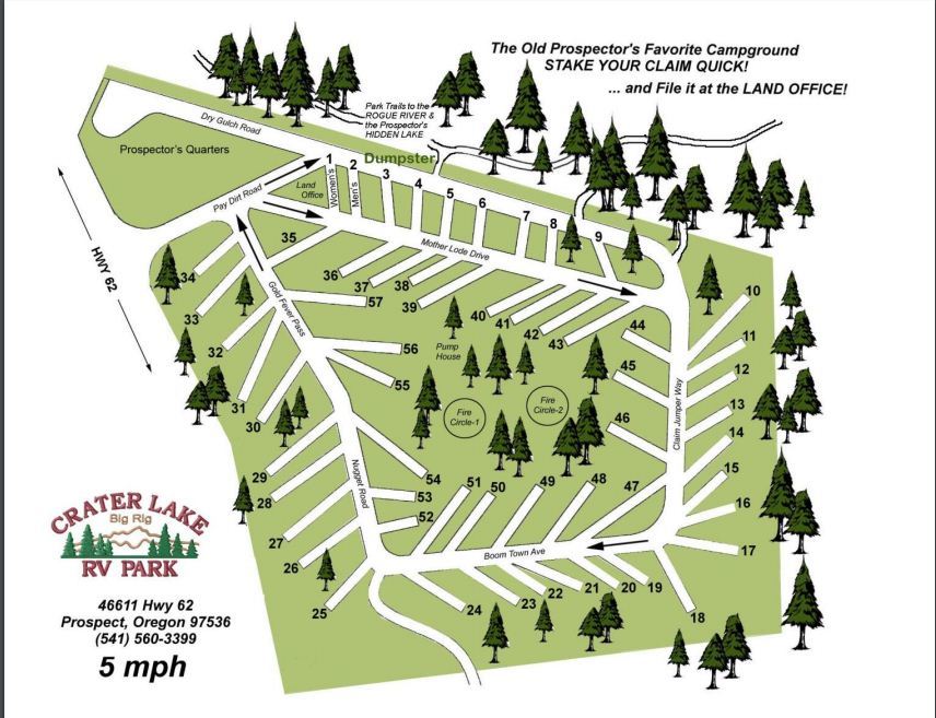 Crater Lakeprospect Rv Park 2 Photos Prospect Or Roverpass 4552