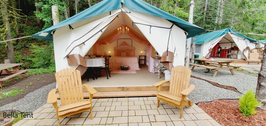 Iliana S Glamping Village At Mike S Beach Resort Lilliwaup Wa 33