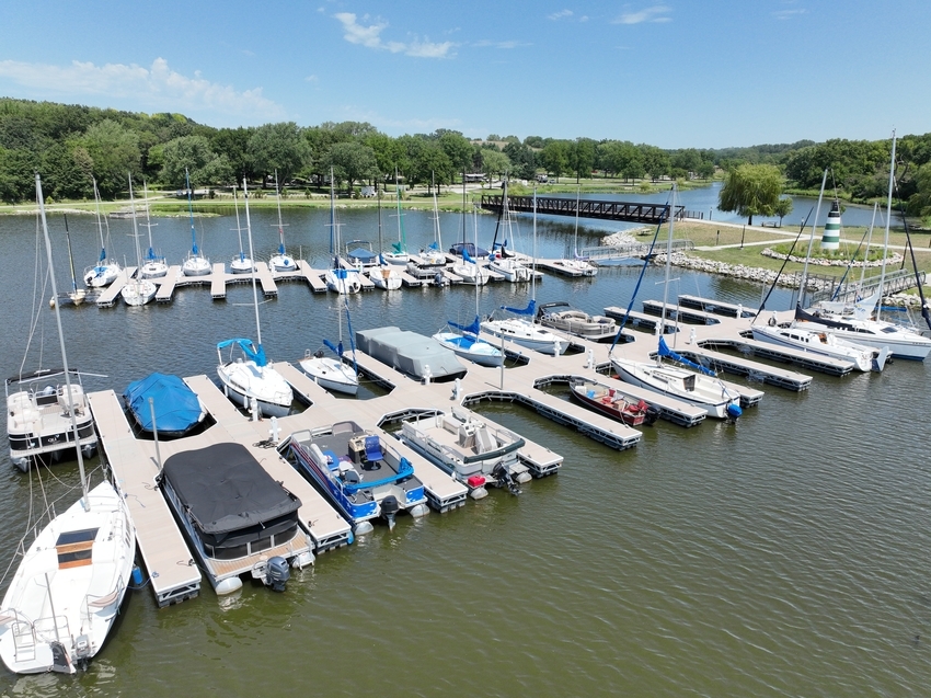 Lake Cunningham Marina and Pedestrian Bridge 