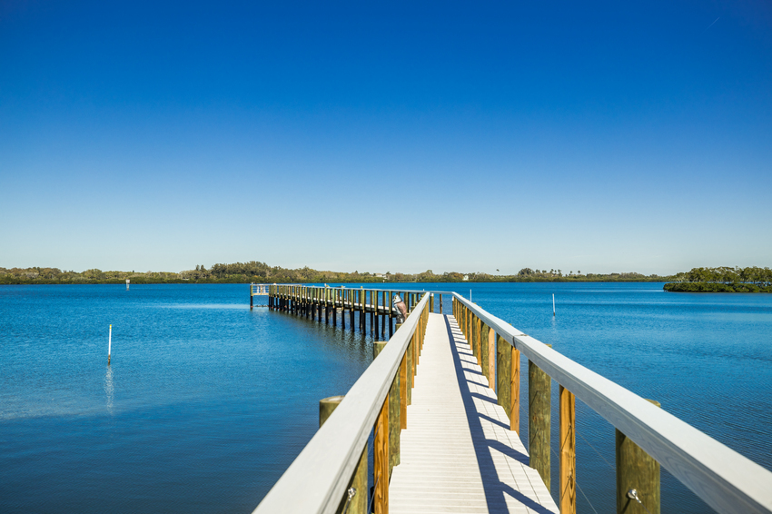 375 ft private pier with 25 mini artificial reef installed underneath