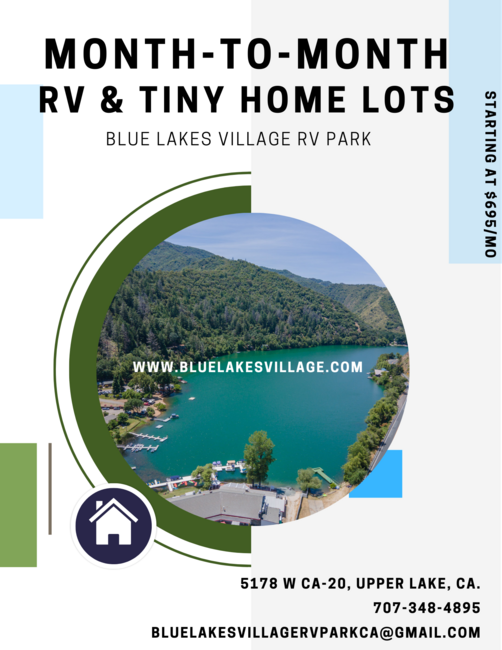 Blue Lakes Village Rv Park Upper Lake Ca 24