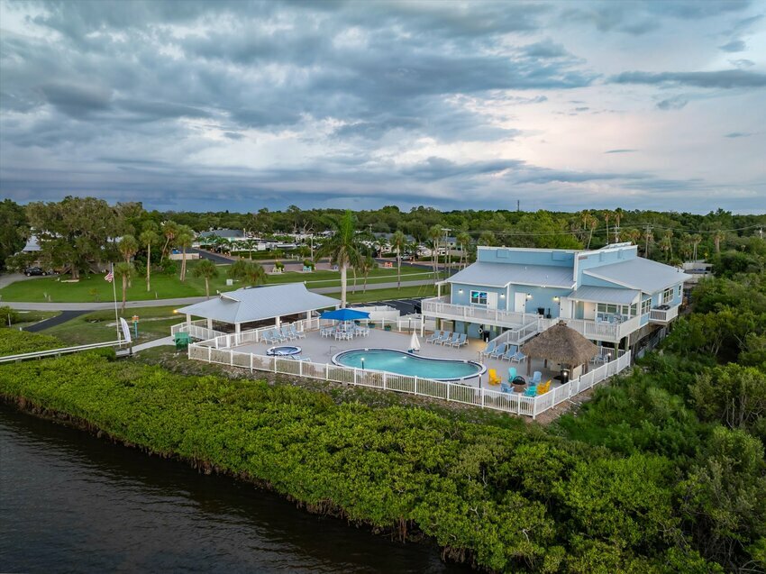 Fisherman's Cove Clubhouse complex on Terra Ceia Bay