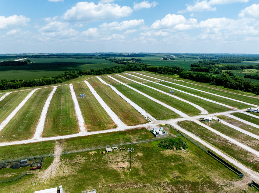 Drone view of the campground