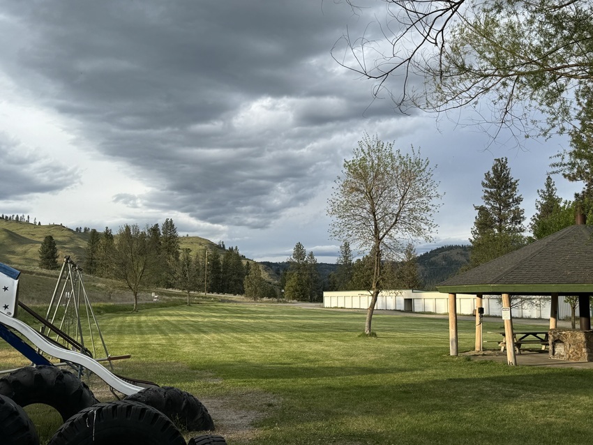 Gazebo and playground